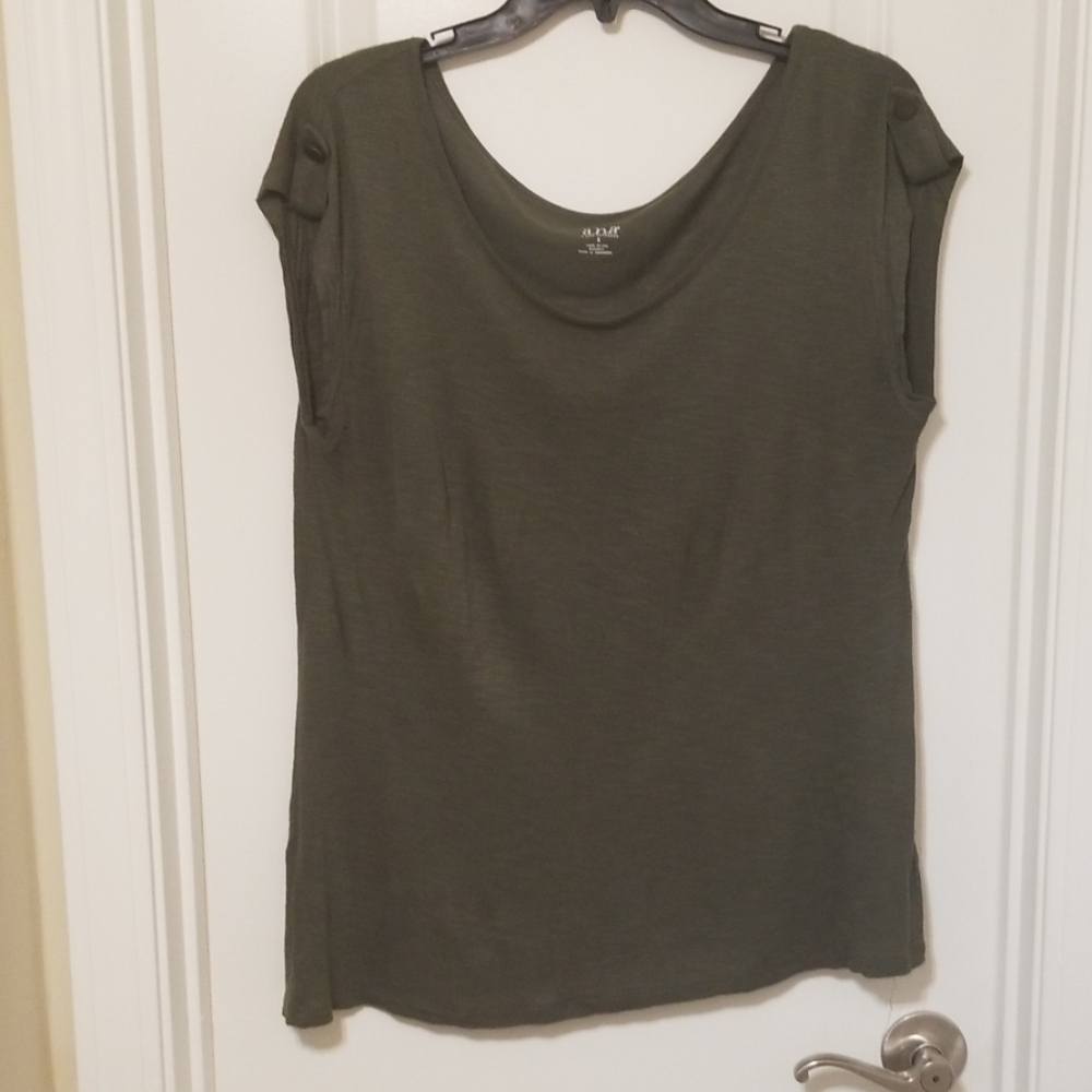Olive Green Loose Fit Tshirt